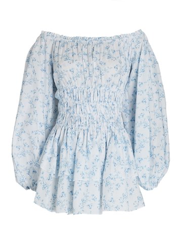 Caroline Constas Sage Floral Mini Dress | INTERMIX®