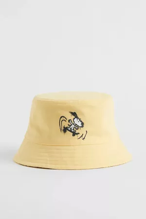 Tweezijdige buckethat - Geel/Snoopy - HEREN | H&M NL