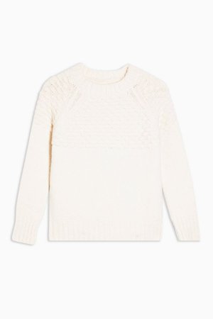 Ivory Bobble Knitted Jumper | Topshop