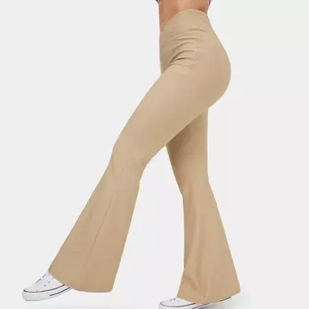 flare yoga leggings pants khaki - Google Search