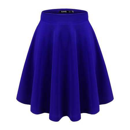 Thanth Womens Versatile Stretchy Pleated Flare Skater Skirt - Walmart.com
