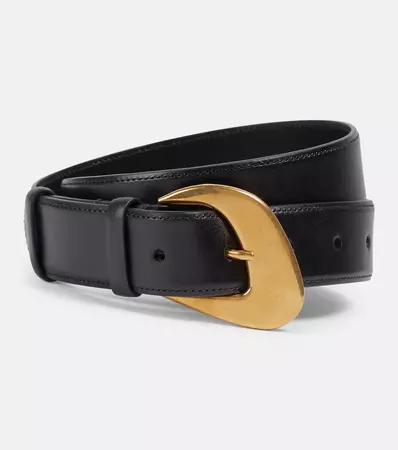 Leather Belt in Black - The Row | Mytheresa