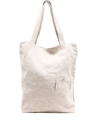 Discord Yohji Yamamoto Oversized Linen Tote Bag - Farfetch
