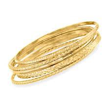 popular gold bracelets stackable - Google Search