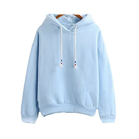 2017 Harajuku Pastel Baby Blue Candy Color Hoodies Sweatshirts - Buy Online in Barbados. | Apparel Products in Barbados - See Prices, Reviews and Free Delivery over Bds$150 | Desertcart