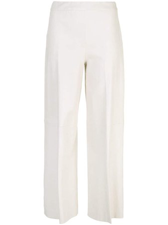 White Rosetta Getty Straight Fit Trousers | Farfetch.com
