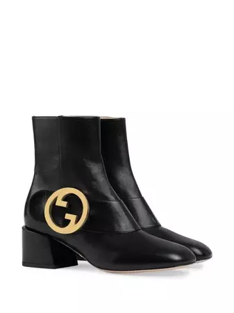 Gucci Blondie logo-plaque Ankle Boots - Farfetch