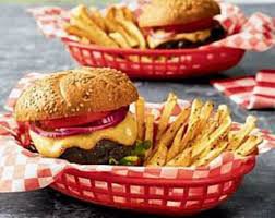 retro diner burger and fries - Google Search