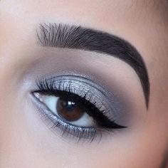 silver eyeshadow