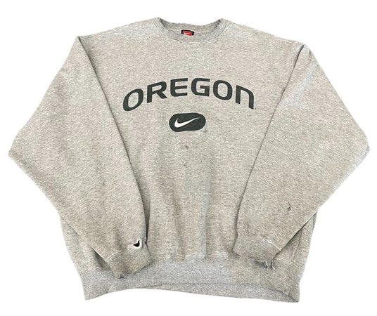 Vintage Nike Oregon Ducks Distressed Crewneck Sweatshirt Size | Etsy