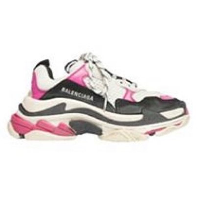 Neon Pink Triple S Sneaker