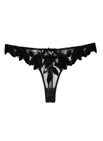 Lily Embroidery Hipster Thong | Fleur du Mal
