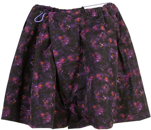 floral print A-line shorts
