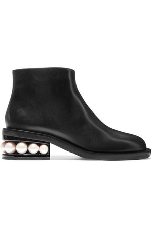Nicholas Kirkwood | Casati embellished leather ankle boots | NET-A-PORTER.COM