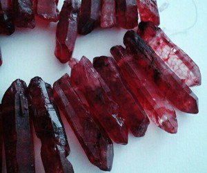 red crystals