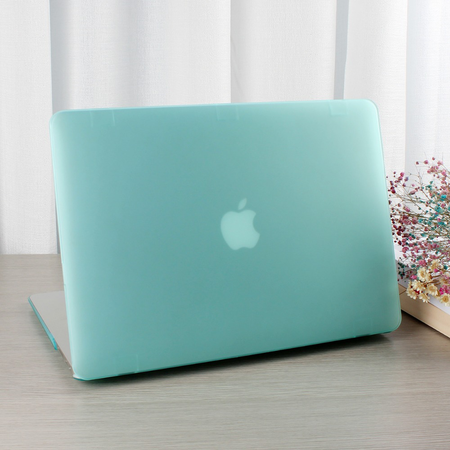 aqua blue apple laptop
