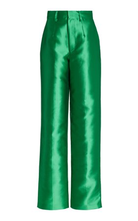 Silk Straight-Leg Pants By Aliétte | Moda Operandi