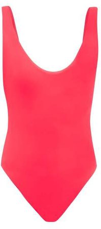 Contour Scoop Back Swimsuit - Womens - Pink