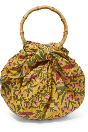Emily Levine | Dumpling knotted floral-print cotton-voile tote | NET-A-PORTER.COM