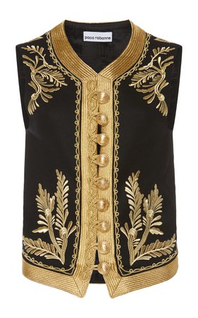 Embroidered Jacquard Vest by Paco Rabanne | Moda Operandi