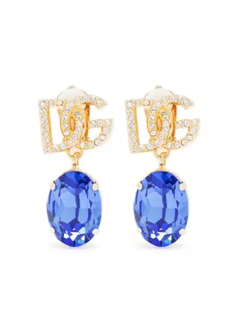 Dolce & Gabbana crystal-embellished Drop Earrings - Farfetch