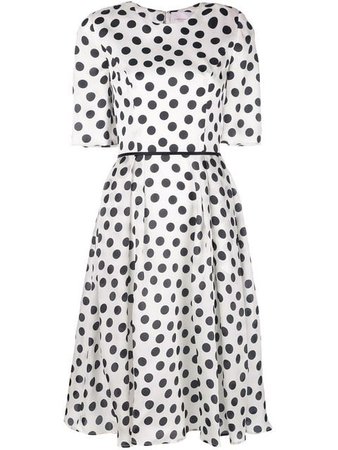 Carolina Herrera polka dot silk dress $2,690 - Buy SS19 Online - Fast Global Delivery, Price