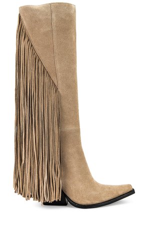 Jeffrey Campbell Cattle Boot in Beige Suede | REVOLVE