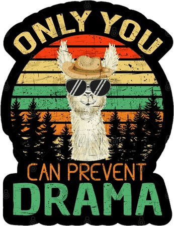 llamas drama funny stickers