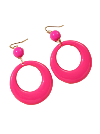 Hot Pink Earings