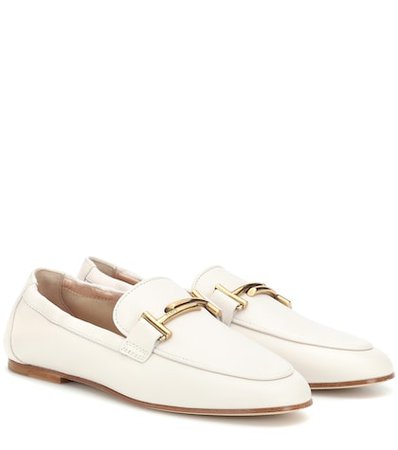 Double T leather loafers