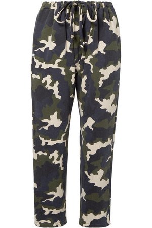 The Upside | Rafiki camouflage-print cotton-terry track pants | NET-A-PORTER.COM