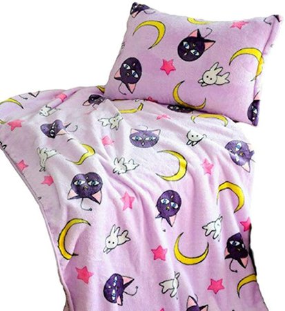 Amazon.com: Luna Cartoon Anime Sailor Moon Blanket Cosplay Accessories 59in X 79in (Purple): Clothing