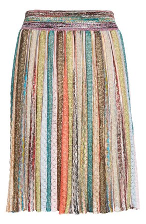 Missoni Metallic Stripe Knit Skirt | Nordstrom