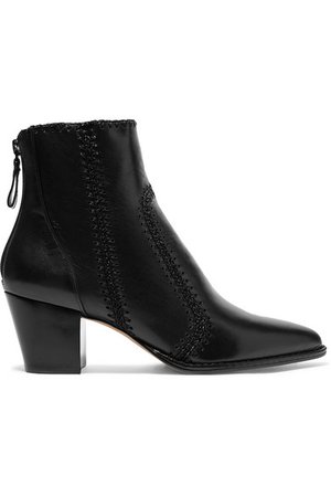 Alexandre Birman | Benta whipstitched leather ankle boots | NET-A-PORTER.COM