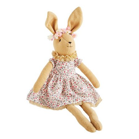 Brown Fabric Girl Bunny | Pier 1