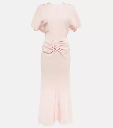 Crepe Maxi Dress in Pink - Victoria Beckham | Mytheresa