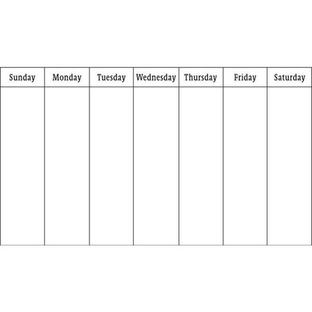 Blank Weekly Calendar ❤ liked on Polyvore