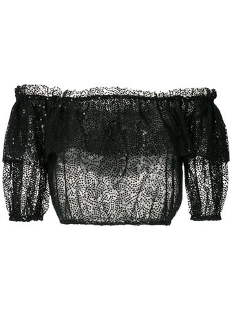 Nk sequin cropped top