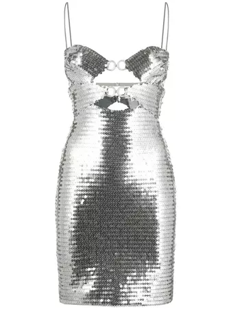 Nensi Dojaka Sequinned Cutout Minidress - Farfetch