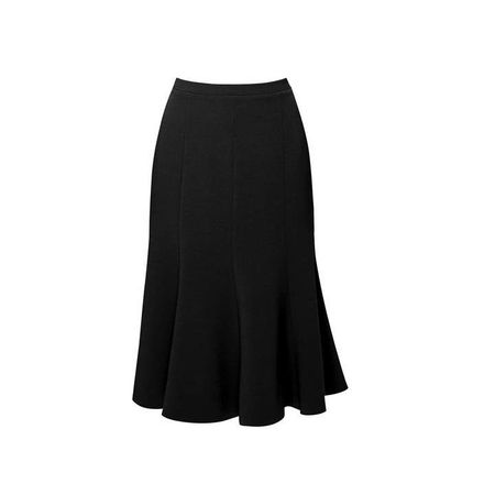 Rumour London Lucy Wool Midi Skirt In Black