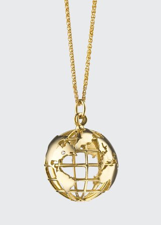 Monica Rich Kosann 18k Gold My Earth Necklace - Bergdorf Goodman