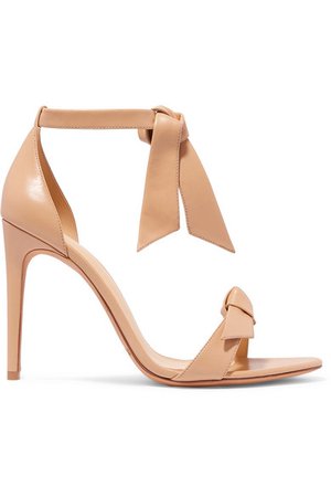 Alexandre Birman | Clarita bow-embellished leather sandals | NET-A-PORTER.COM
