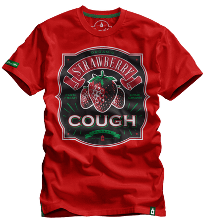 Strawberry Cough - Marijuana Strain T-Shirts, Cannabis Inspired Apparel, Weed Tees
