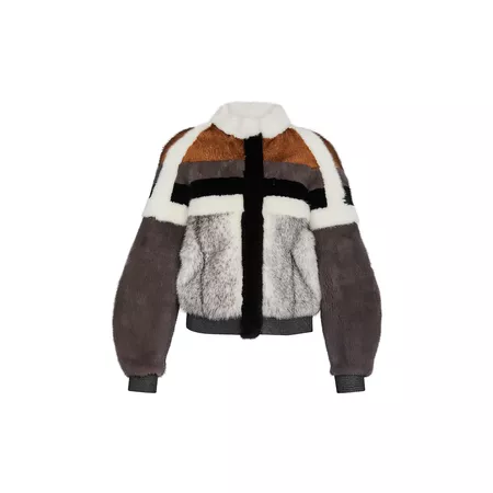 Graphic Stripes Mink Fur Bomber Jacket - READY-TO-WEAR | LOUIS VUITTON ®