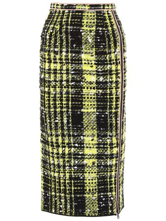 N.21 Tweed Skirt - YELLOW BLACK|Giallo - 10719170 | italist