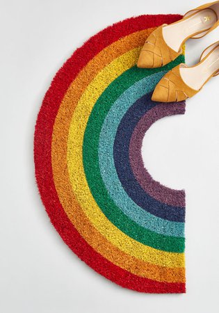 Chase the Rainbow Doormat Rainbow | ModCloth