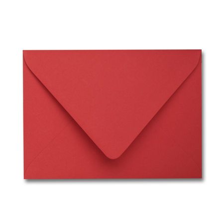 Colorplan Bright Red 91# Text A9 Euro Flap Envelopes Pack of 50