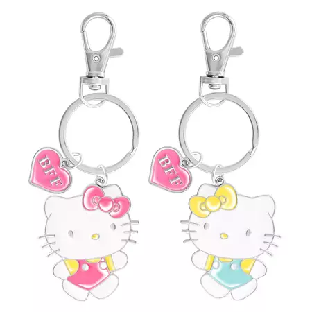 Sanrio Hello Kitty Bff Keychain Set Of 2 - Hello Kitty And Mimmy White - Officially Licensed Authentic : Target
