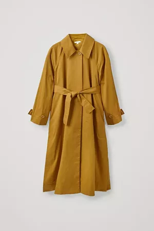 ORGANIC COTTON OVERSIZED TRENCH COAT - Light brown - Coats - COS WW