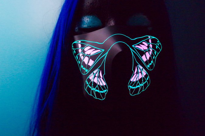 Butterfly LED mask
